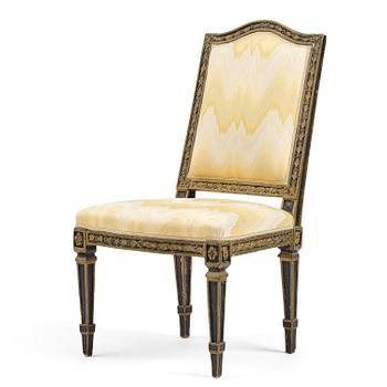 194. A French Louis XVI chair, late 18th century.