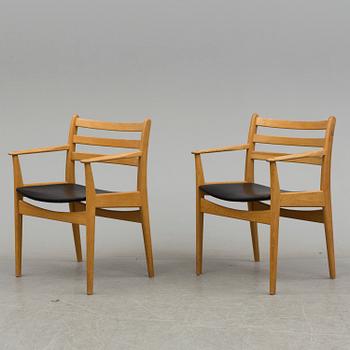 a pair of Poul Volther chairs from Gemla, 20th century.