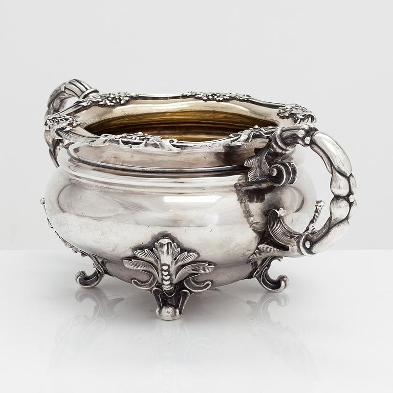 Sockerskål, silver, S:t Petersburg 1849.