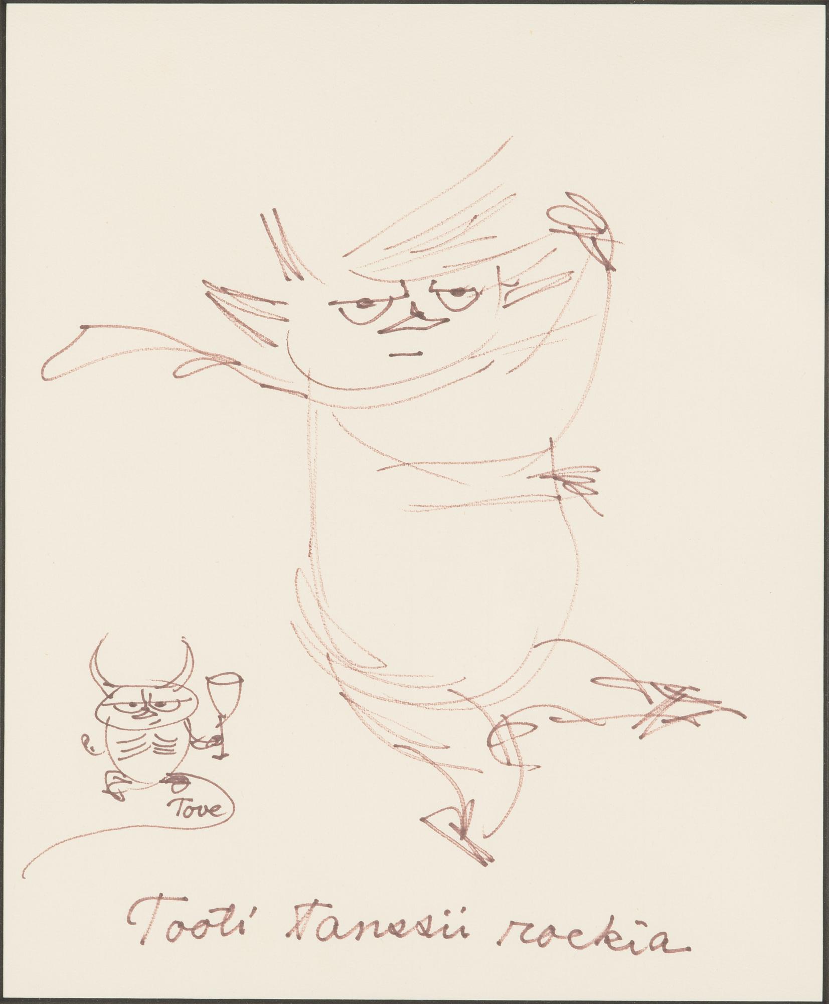 Tove Jansson, 'Tooti dancing rock'.