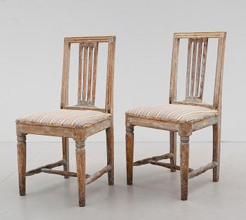 STOLAR, 1 par, sengustavianska, omkring år 1800.