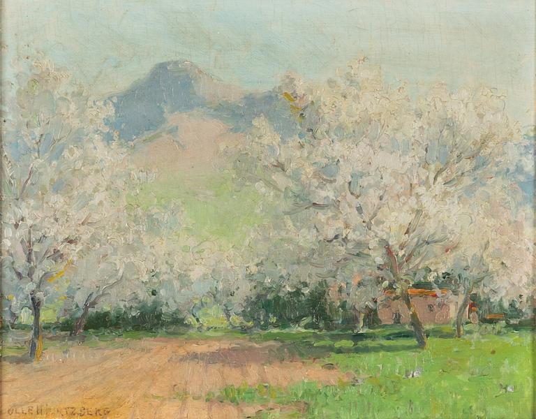 Olle Hjortzberg, Italian Spring Landscape.