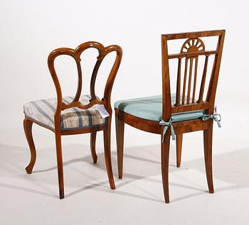 STOLAR, 2 st, empire resp nyrokoko, 1800-tal.