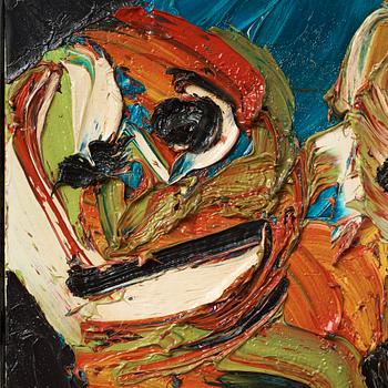 Karel Appel, "Deux personnages".