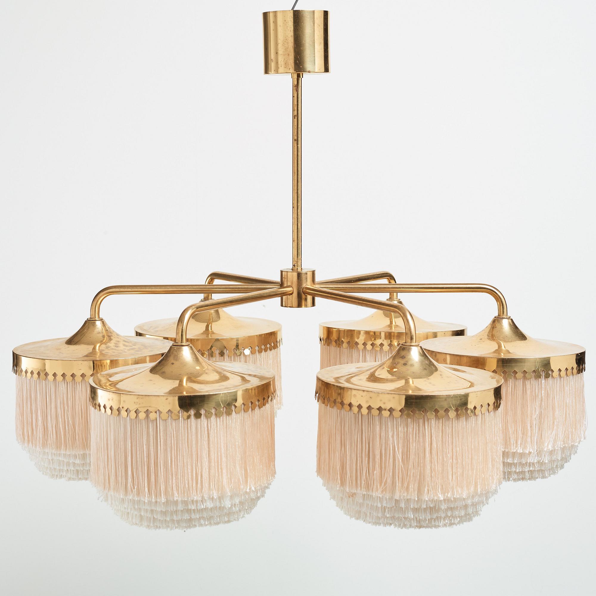 Hans-Agne Jakobsson, taklampa, modell "T606/95", Markaryd, 1960-70-tal.