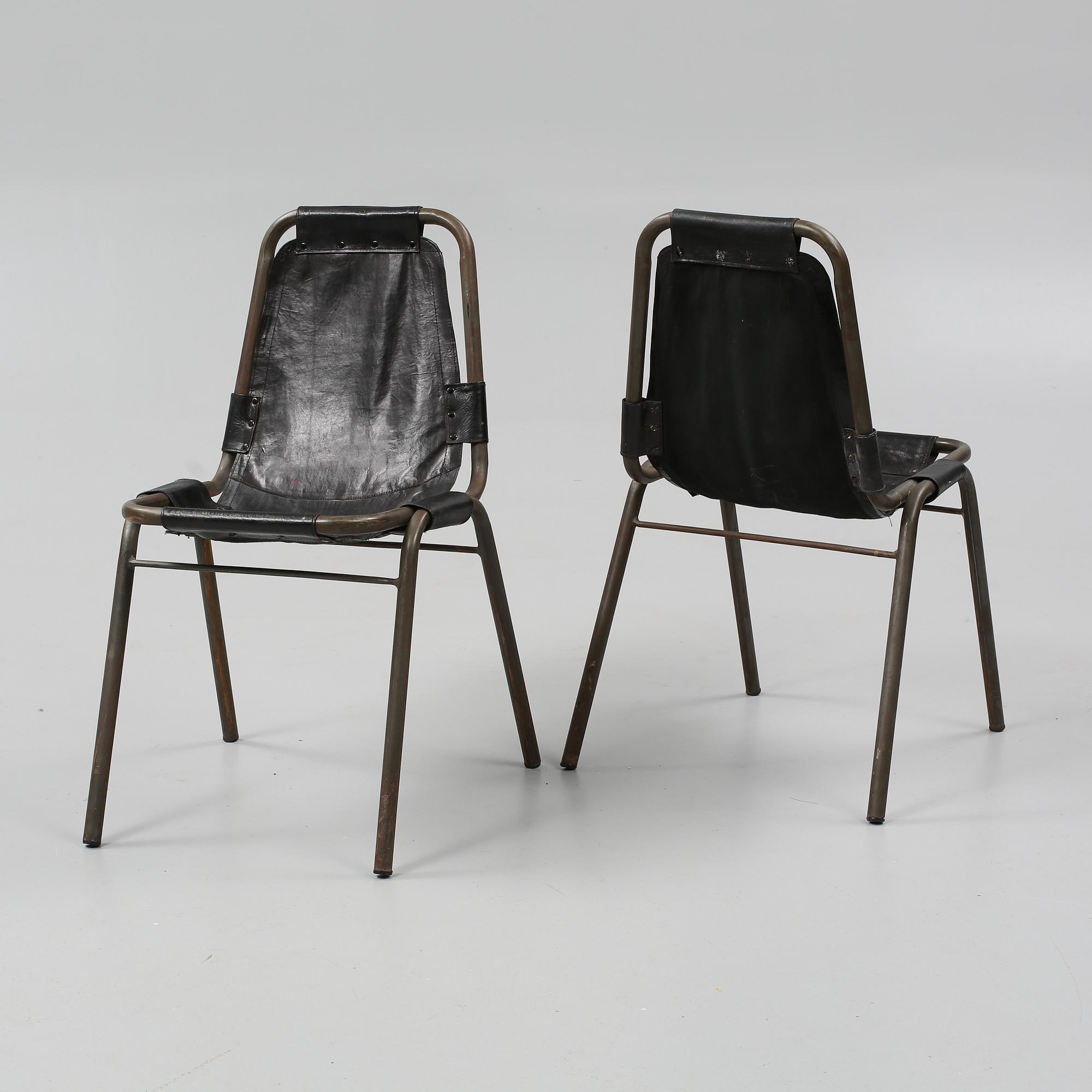 STOLAR, 4 st, troligen Charlotte Perriand, 1970-talet.
