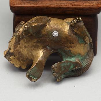 FIGURIN, brons. Qingdynastin (1644-1912).