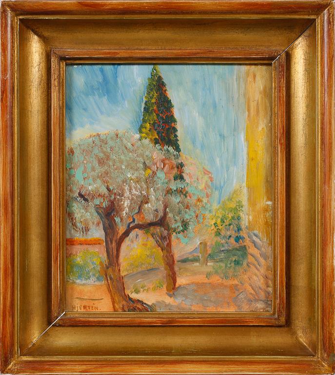 SIGRID HJERTÉN, oil on panel, signed.