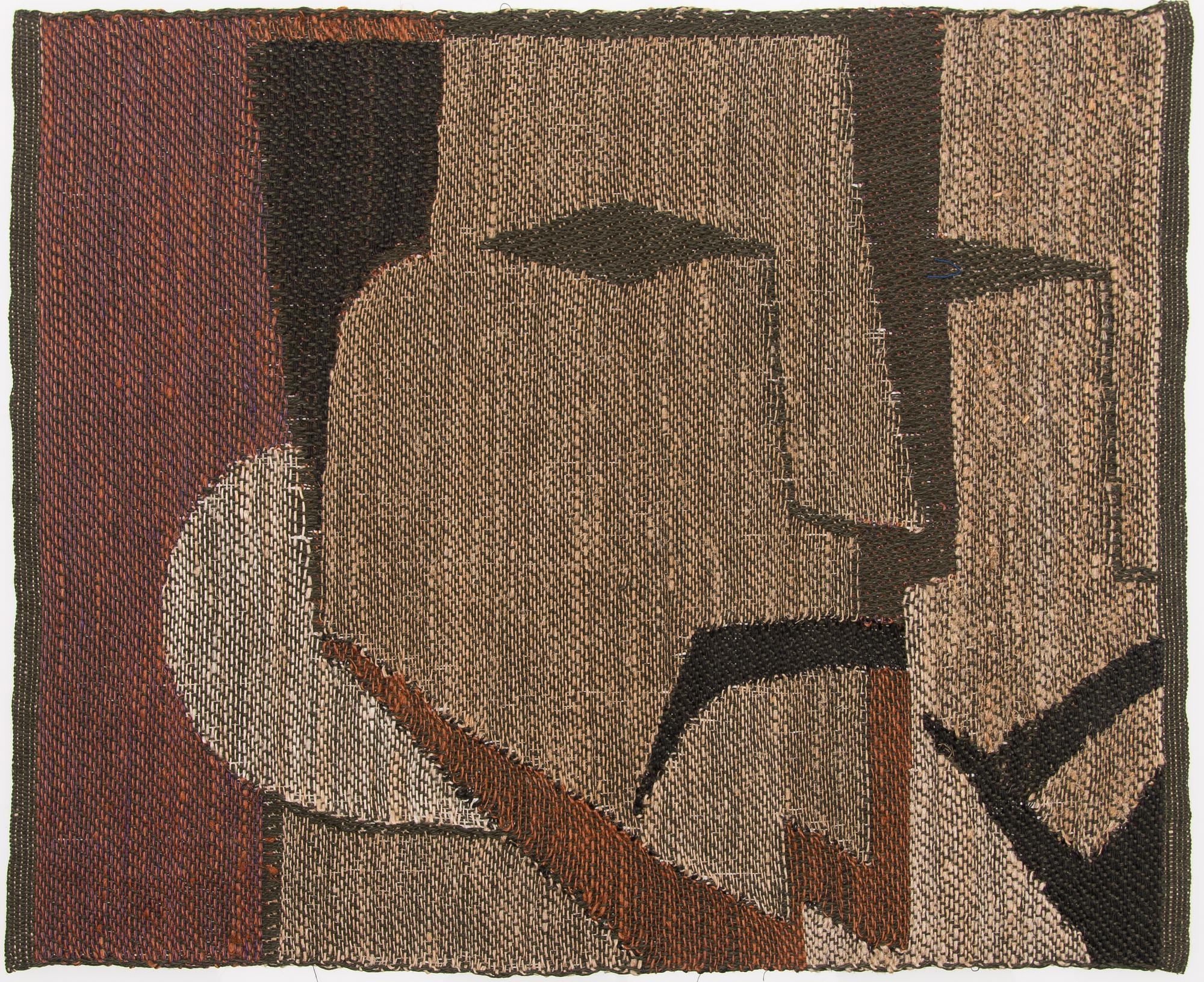 DORA JUNG, provväv / studie, linnedamast, 1961.