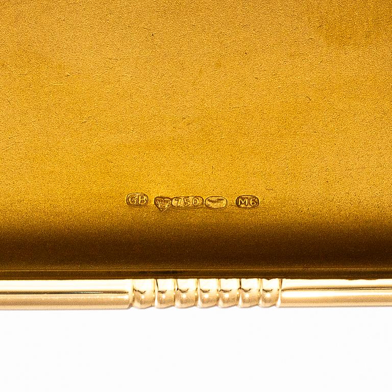 GEORG BUCHERT, CIGARETTETUI, 18K guld, Helsingfors 1941.