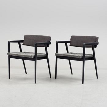 a pair of Gio Ponti "Dormitio" armchairs, L'abbate, Italy. Designed in the 1950's.