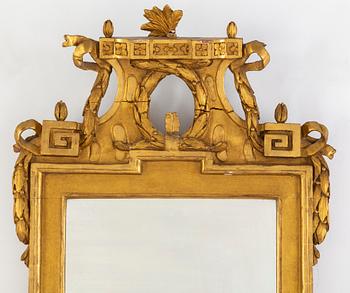 A late 18th Century Gustavian mirror.