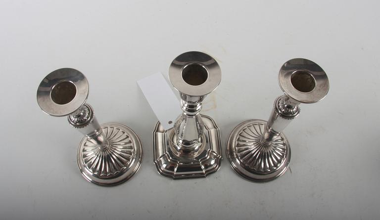 LJUSSTAKAR, 2+1 st, silver, CESON 1974-78.