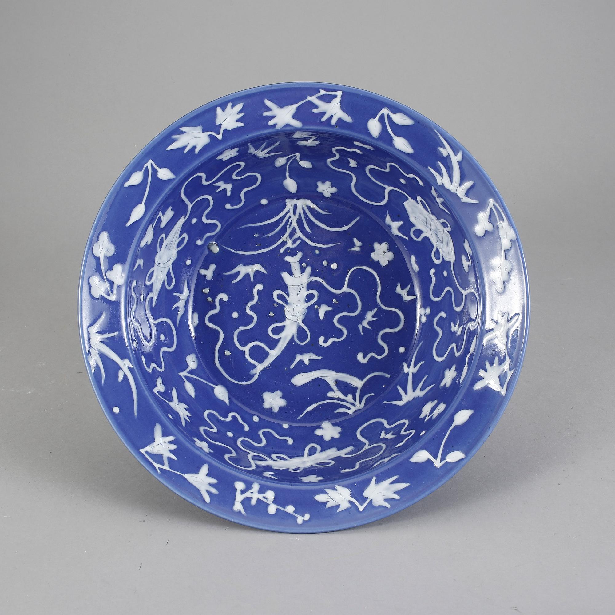 HANDFAT, porslin, Kina 1800-tal.