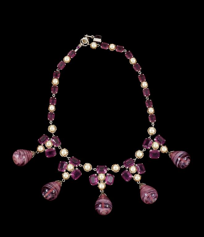 A 1960s necklace by Christian Dior.