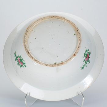 SKÅL, porslin, Kanton, Kina 1800-talets mitt.