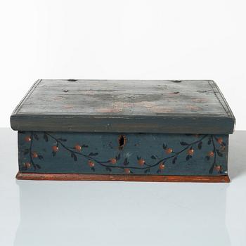 A 19th century wooden box, Sweden.