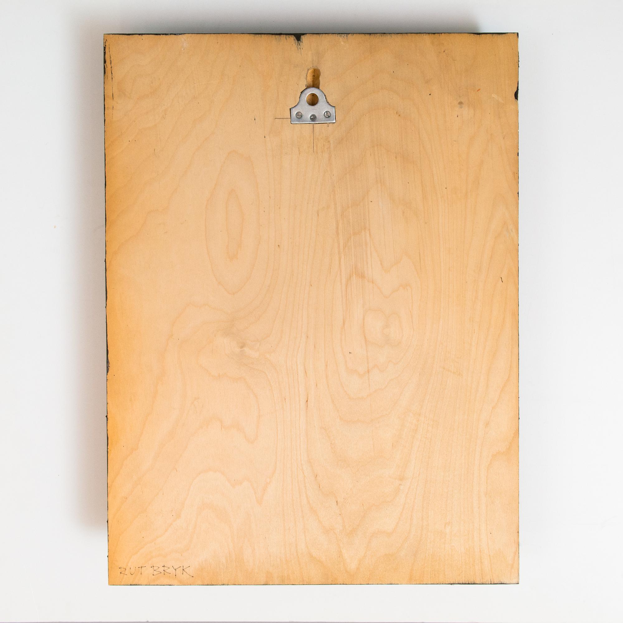 Rut Bryk, a 1960's relief signed Rut Bryk.