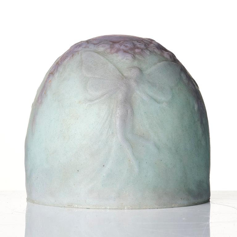 Agnes de Frumerie, a pâte de verre lamp shade/sculpture, Sweden, 1920s.