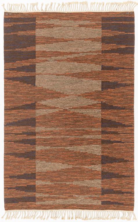 Klockaregårdens Hemslöjd/Karin Jönsson, rölakan rug, approx. 210 x 135 cm.