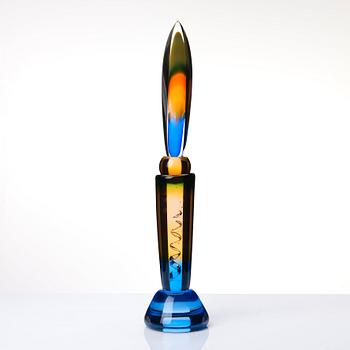 Eva Englund, a unique glass sculpture 'Moder Svea', Muraya, Sweden 1991.