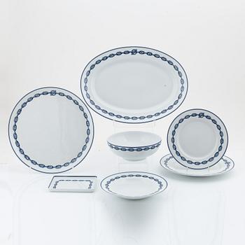 Hermès, a 65-piece porcelain dinner service, 'Chaine d'ancre', Paris, France.