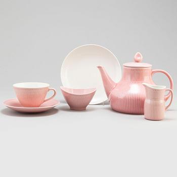 A twentyfive piece 'Rosmarin' tea service by Herta Bengtsson, Rörstrand.