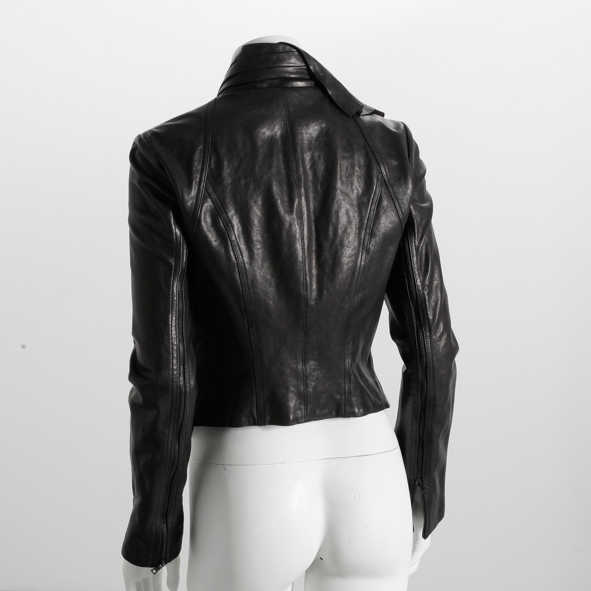 LEATHERJACKET, Diana von Furstenberg, size 6.