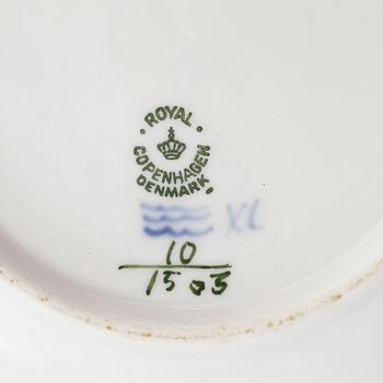 A 52 piece 'Blå Blomst' porcelain service from Royal Copenhagen, Denmark.