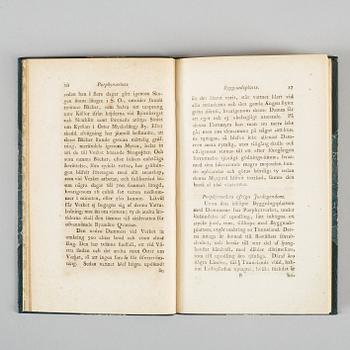 BOK. Hjelm P. J., Berättelse om Elfdals porphyrverk i Öster-Dalarna, Stockholm, C. F. Marquard, 1802.