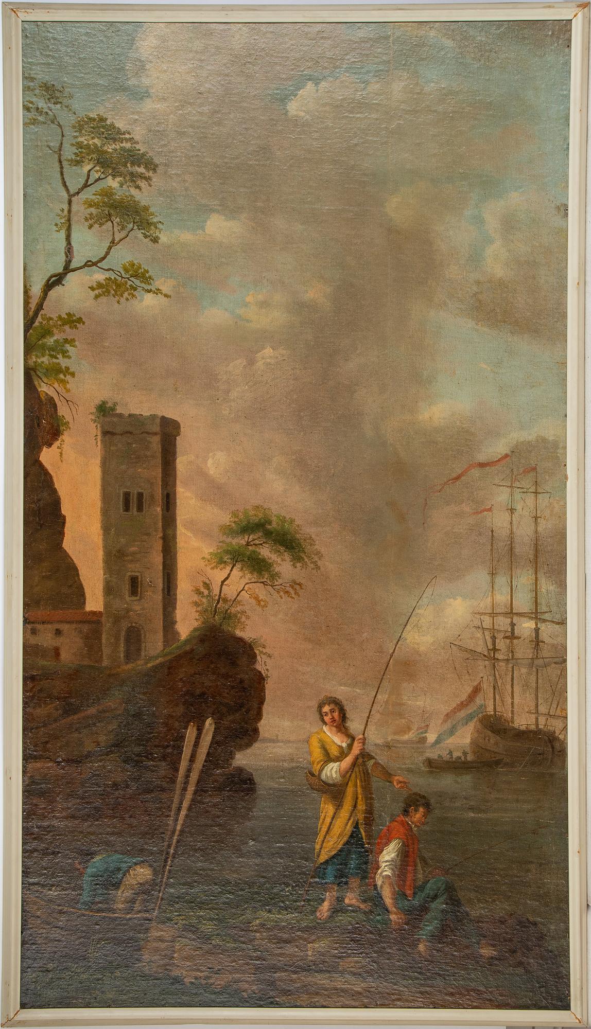 Wall painting, 5, early 19th Century, oil on canvas/panel.