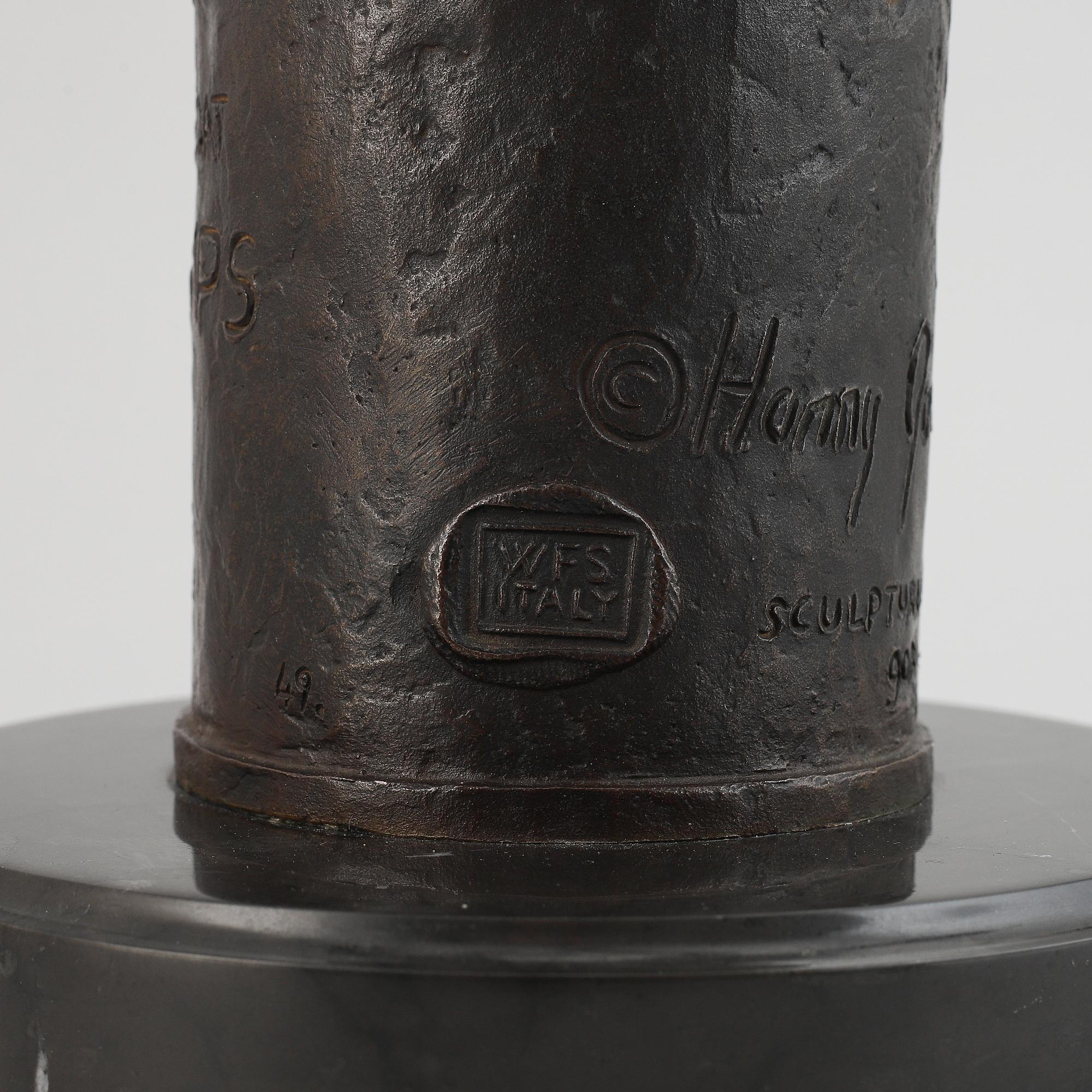 Harry Jackson, after. Sculpture. Signed. Foundry mark. Height 53 cm (including base).