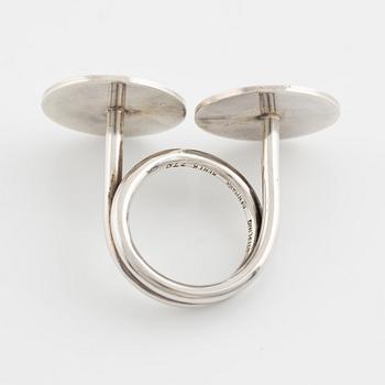 Bent Knudsen, ring, silver, "cirklar", Danmark 1960-tal.