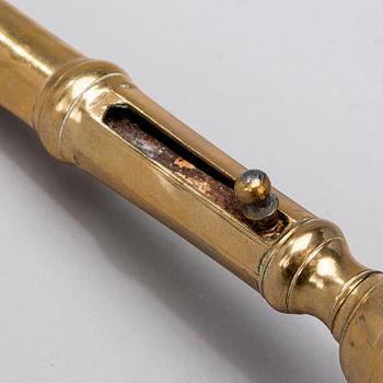 LJUSSTAKE, mässing, barock, 1700-tal.