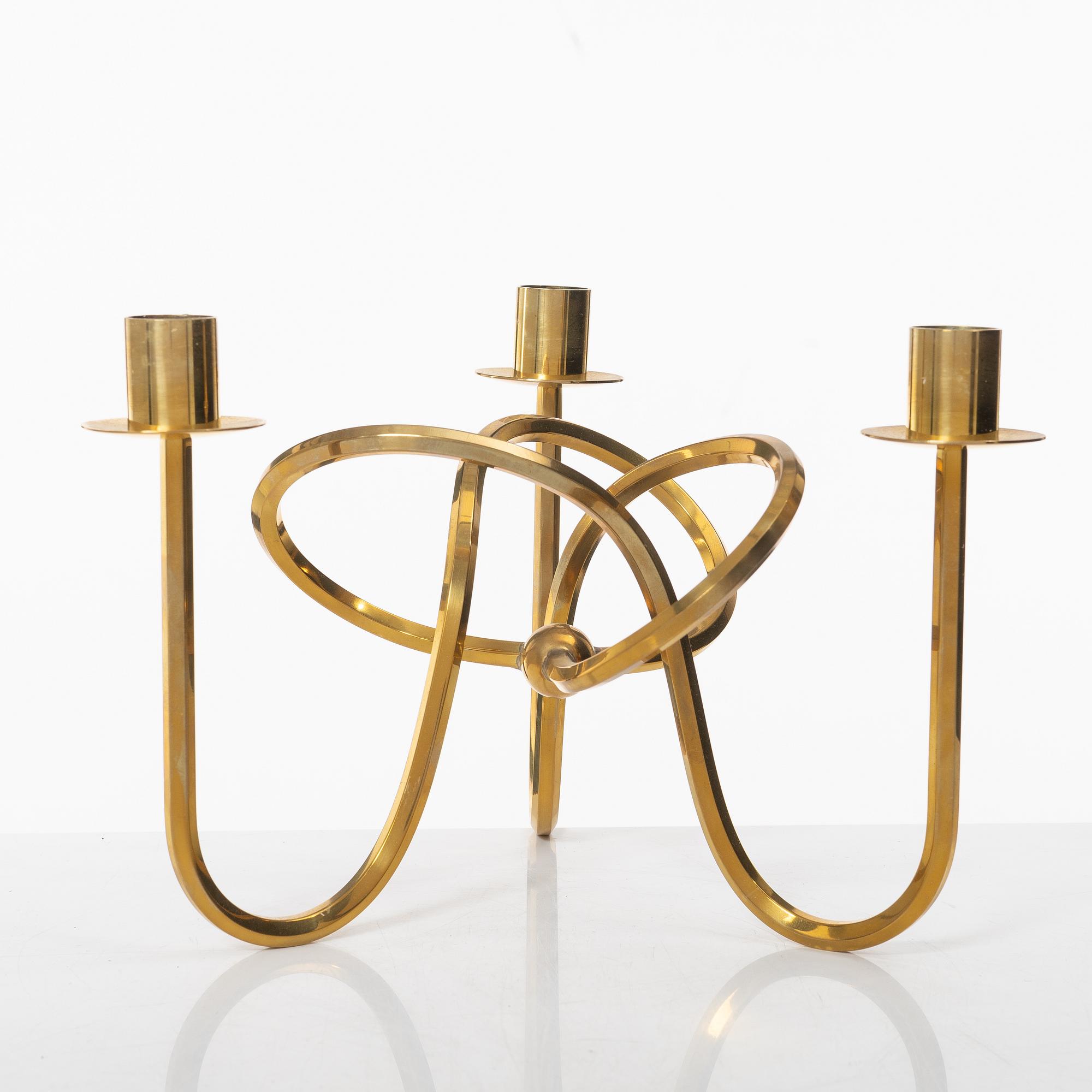 Josef Frank, a brass candelabrum, "The Friendship Knot", Svenskt Tenn.