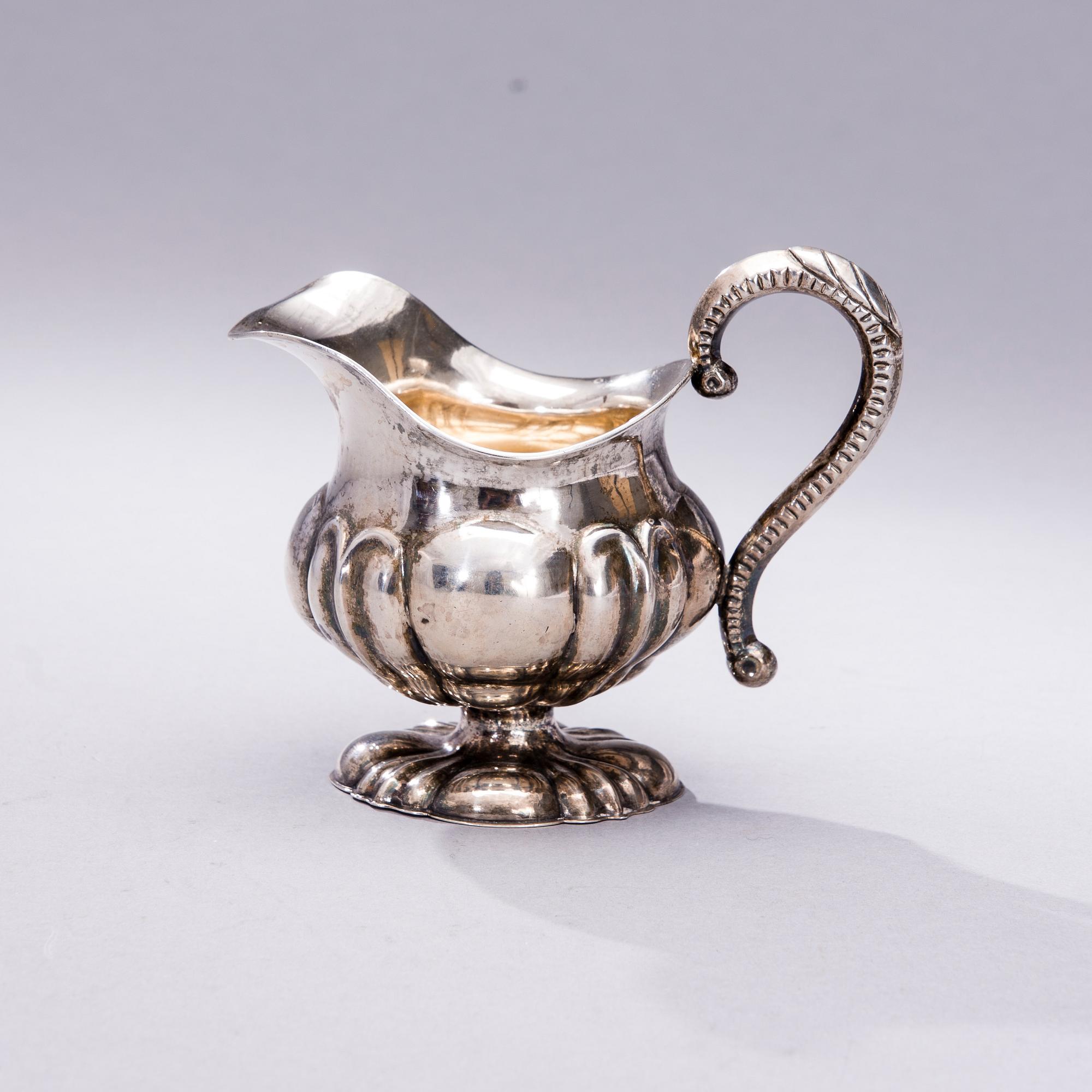 GRÄDDSNÄCKA, silver, Wilhelm Porthan (1872-1913), Viborg 1883. Vikt 113,6 g.
