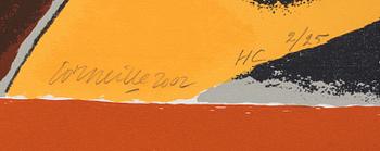 BEVERLOO CORNEILLE, färgserigrafi, signerad och numrerad HC 2/25, daterad 2002.