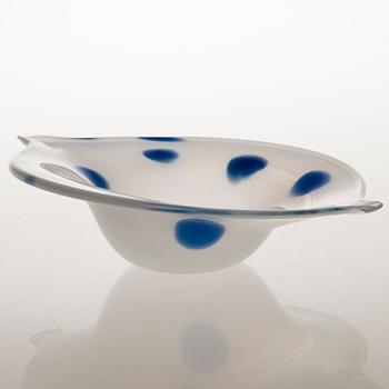 TIINA NORDSTRÖM, konstglas, "Wind bowl", signerad Tiina Nordström Iittala 1996.