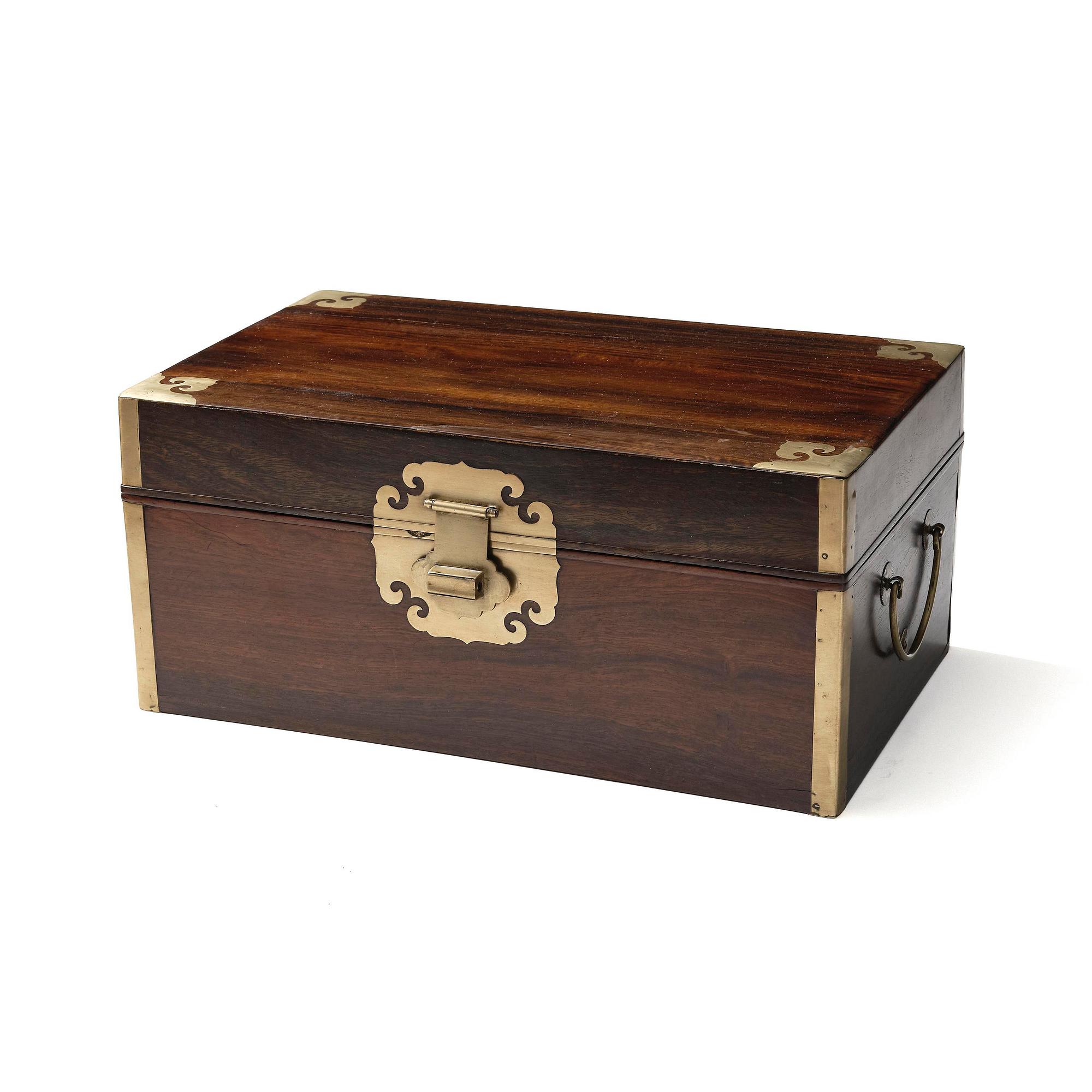 A Zitan document box, Qing dynasty, 17/18th century.