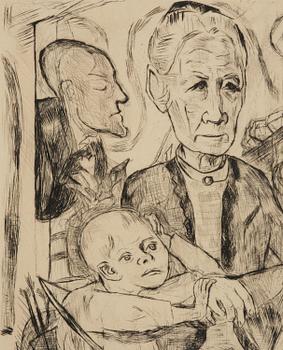 Max Beckmann, "Familienszene" from "Gesichter".