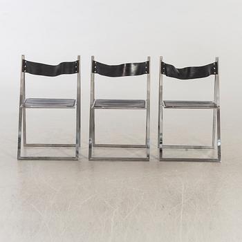 FONTONI & GERACI fällstolar 3 st "Elios" Italien 1960-tal.