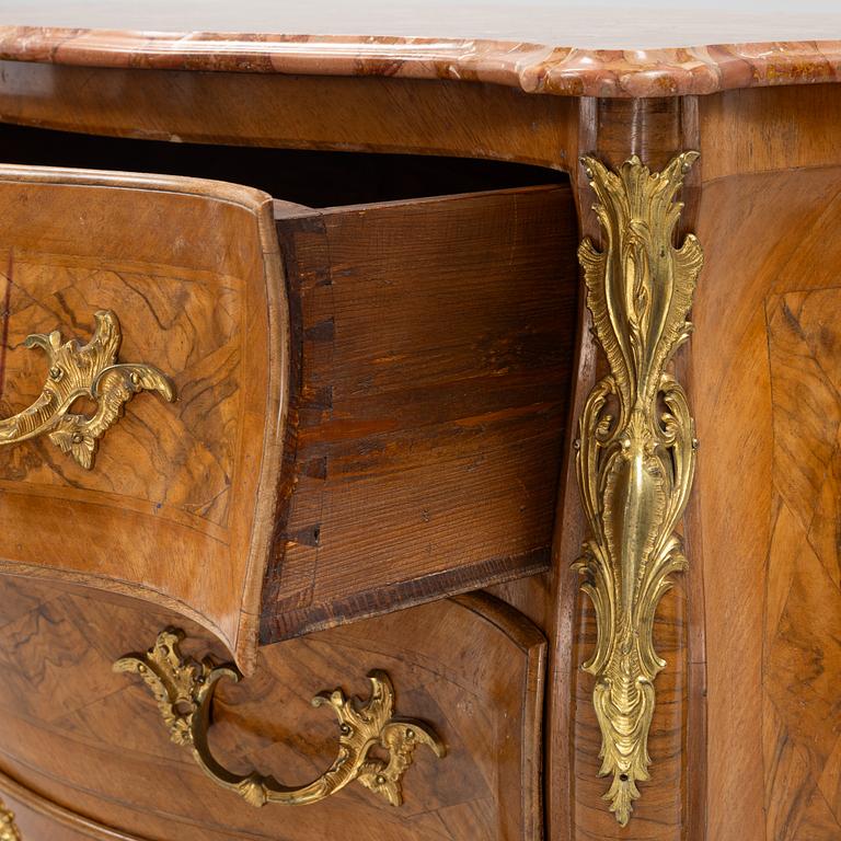 A Rococo style chest of drawers, around 1900.