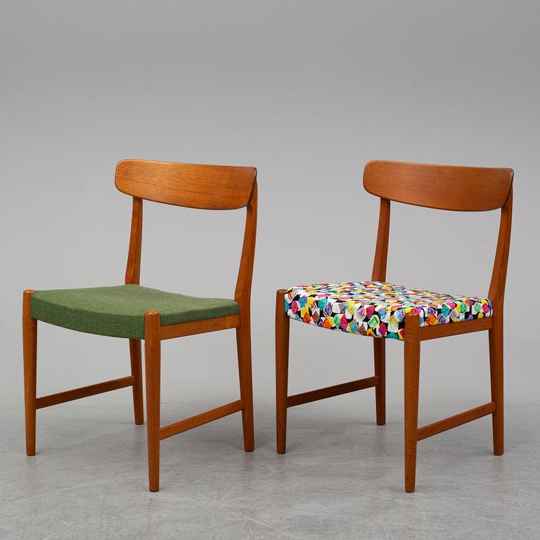 6 teak chairs from the 1960's.