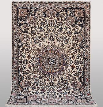 Matta, Nain, part silk, ca 196 x 120 cm.