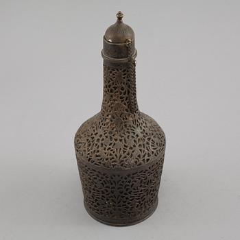 FLASKA, silver, orientalisk, 1900-tal.