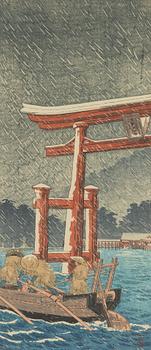 Shotei, a woodblock print in colours, ca. 1939.