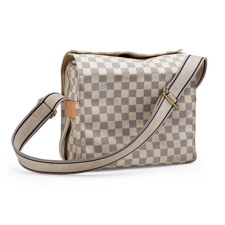 LOUIS VUITTON, a Damier Azur canvas bag.