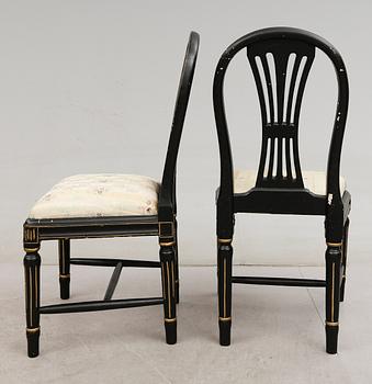 STOLAR, 4 st, gustavianska, 1700-talets andra hälft.