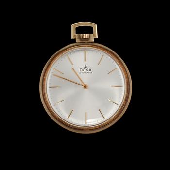 FRACKUR, 14 K guld, Doxa, omkring 1900-talets mitt, total vikt 34 g.