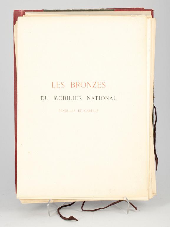 BOK I MAPP, "Les Bronzes du mobilier national Pendules et cartels", E. Dumonthier, Paris. Numr 104/400.